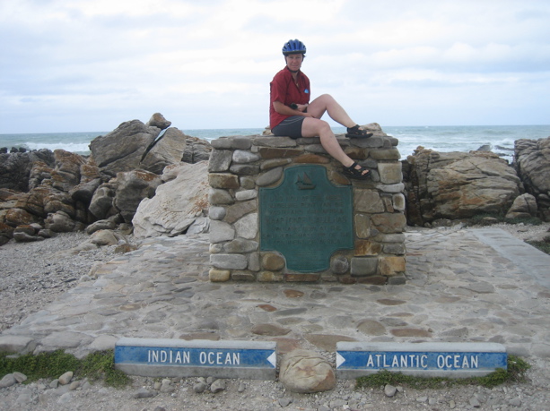 Silvia am Cape Agulhas