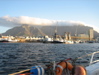 Devil's Peak und Table Mountain mit Wolkendecke